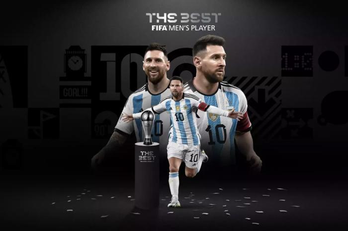 梅西以第一顺位票数力压同分的哈兰德，第8次当