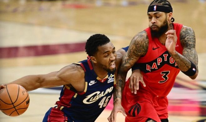 米切尔32分哈登22+10助骑士力克猛龙